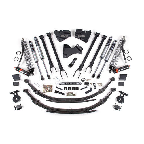 BDS Suspension 4 Inch Lift Kit w/ 4-Link - FOX 2.5 Performance Elite Coil-Over Conversion - Ford F250/F350 Super Duty (17-19) 4WD - Diesel BDSBDS1555FPE 