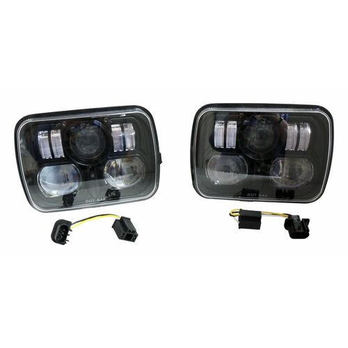 RT Offroad LED Headlight Kit for 79-01 YJ Wrangler, XJ Cherokee, MJ Comanche, & SJ,J-Series 