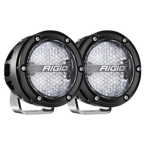 RIGID Industries 360-SERIES 4" OFF-ROAD LAMP, DIFFUSED BEAM, RGBW BACKLIGHT, SET/2 