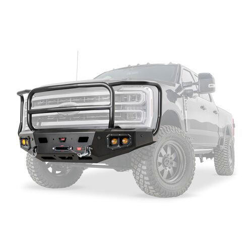  WARN ASCENT HD BUMPER FORD SUPERDUTY WITH FULL GUARD 110630 