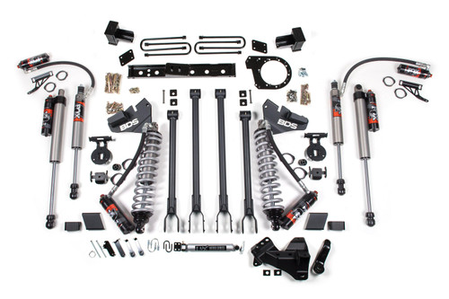 BDS Suspension 7 Inch Lift Kit w/ 4-Link | FOX 2.5 Performance Elite Coil-Over Conversion | Ford F250/F350 Super Duty (20-22) 4WD | Diesel | Block Kit / FOX 2.5 Performance Elite 