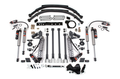 BDS Suspension 7 Inch Lift Kit w/ 4-Link | FOX 2.5 Performance Elite Coil-Over Conversion | Ford F250/F350 Super Duty (20-22) 4WD | Diesel | Leaf Springs / FOX 2.5 Performance Elite 