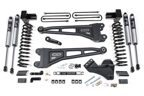 5 Inch Lift Kit w/ Radius Arm | Ford F250/F350 Super Duty (23-26) 4WD | Gas | 5 Inch Block Kit w/o Overload / FOX 2.0 Performance Series