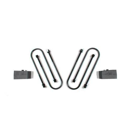 Zone Offroad Zone Rear 2" Block Kit - 4in U-bolts 