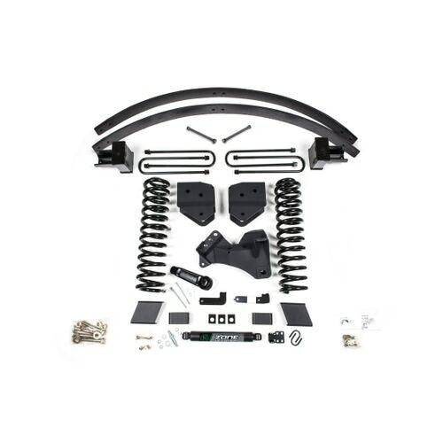 Zone Offroad 17-19 Ford F-250/F-350 Super Duty 6 Inch Lift Kit 3 Inch Rear Block Diesel 3 Leaf Main Nitro Shocks Zone Offroad 