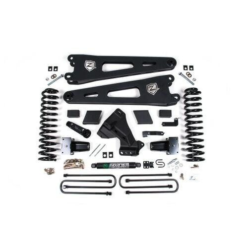 Zone Offroad Zone 7" Radius Arm Lift Kit, 4.5" Rear Lift, Fox Shocks 
