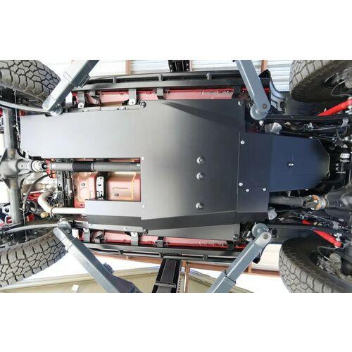  Rock Hard 4x4 Complete Bellypan Skid Plate System with Dual Crossmembers for Jeep Wrangler JL 4DR PHEV 4XE 2020 - Current 