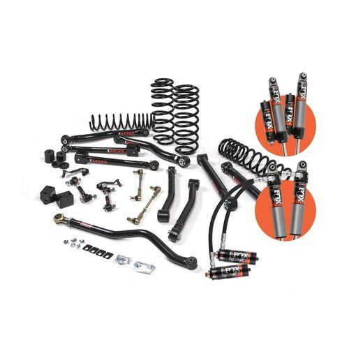 JKS Manufacturing 2018-2023 Jeep Wrangler JL 2 Door 3 Inch J-Krawl System Rubber Fox 2.5 IFP PS Front/Rear Standard Rate Coils JSPEC JSPEC189PS 