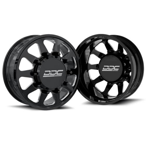 DDC Wheels Dually Wheels The Ten Forged 22x8.25 8x170 Black/Mill 99-04 Ford F-350 DDC Wheels 