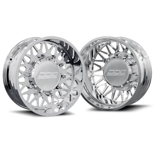 DDC Wheels Dually Wheels The Mesh Forged 22x8.25 8x210 Polished SS Fronts 11-23 Silverado/Sierra 3500 DDC Wheels 