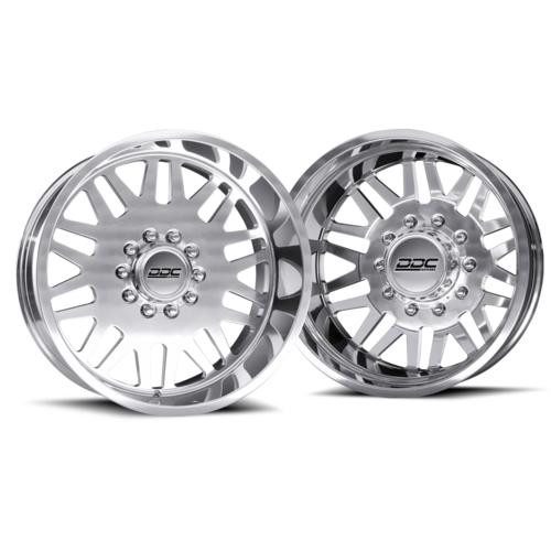 DDC Wheels Dually Wheels Aftermath Polished 22x8.25 8x200 SS Fronts 19-23 Dodge Ram 3500 DDC Wheels 