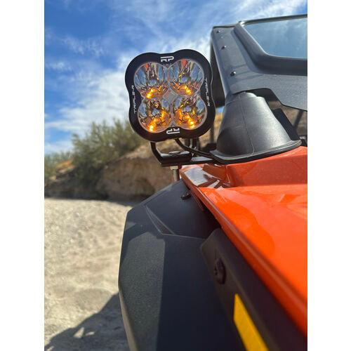 Triple R Lights Polaris RZR (Pro-R / Turbo-R) A-Pillar Mount Kit 
