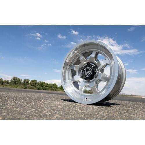  ICON ALLOYS NUEVO SILVER MACHINED - 17 X 8.5 / 5 X 150 / 25MM / 5.75" BS 