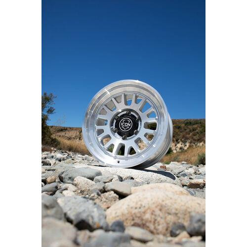  ICON ALLOYS ANZA SILVER MACHINED - 17 X 8.5 / 6 X 5.5 / 25MM / 5.75" BS 