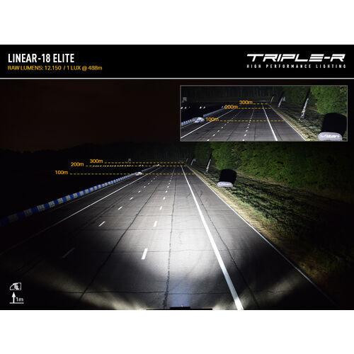 Triple R Lights Ford Transit Connect Grille Kit with Linear-18 Elite 