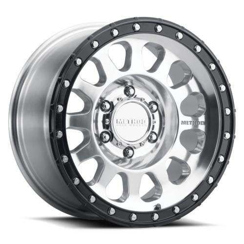 Method Wheels Method MR315 17x8.5 0mm Offset 6x5.5 106.25mm CB Polished Wheel - Gloss Black Lip 