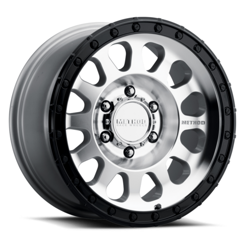 Method MR315 17x9 -12mm Offset 6x5.5 106.25mm CB Machined Wheel - Gloss Black Lip