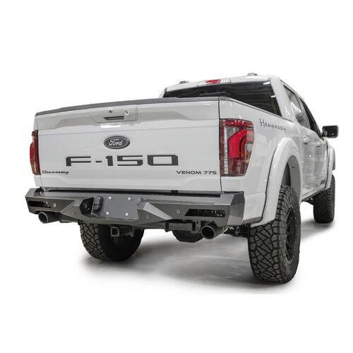 Fab Fours Vengeance Rear Bumper 2 Stage Matte Black Powder Coated Sensor FF24-E6551-1 