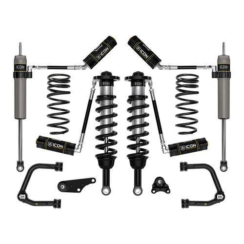 ICON 24 TACOMA 1.25-3" STAGE 4 SUSPENSION SYSTEM TUBULAR OVERLAND REAR COILS 