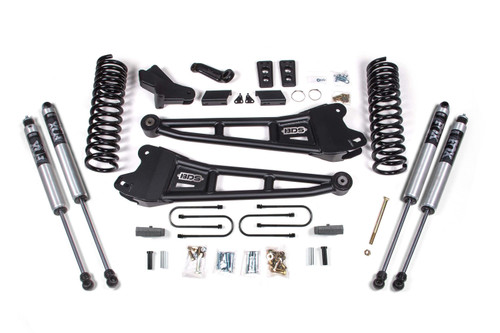 BDS Suspension 4 Inch Lift Kit w/ Radius Arm | Ram 3500 (13-18) 4WD | Diesel | FOX 2.0 Performance Series 