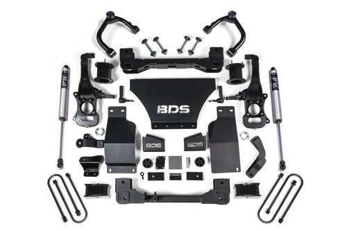 4 Inch Lift Kit | Chevy Silverado or GMC Sierra 1500 (25-26) 4WD | Gas | FOX 2.0 Performance Series / Strut Spacer
