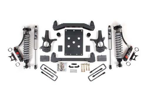4 Inch Lift Kit | FOX Performance Elite Coilover | Chevy Silverado or GMC Sierra 1500 (07-13) 2WD | Block Kit / FOX 2.0 Performance Series