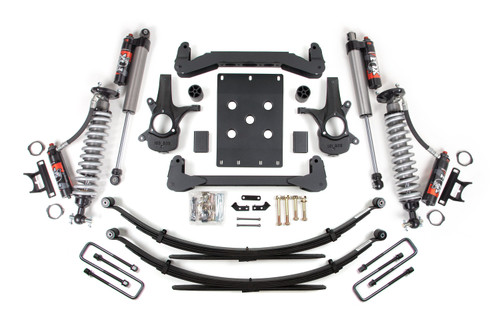 4 Inch Lift Kit | FOX Performance Elite Coilover | Chevy Silverado or GMC Sierra 1500 (07-13) 2WD | Leaf Springs / FOX 2.5 Performance Elite