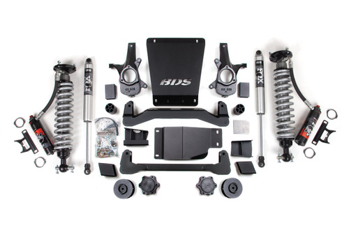 4 Inch Lift Kit | FOX 2.5 Performance Elite Coil-Over | Chevy/GMC Avalanche, Suburban, Tahoe, or Yukon 1500 (07-14) 4WD | 2 Inch Coil Spacer