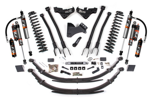 5 Inch Lift Kit w/ 4-Link | Ford F250/F350 Super Duty (23-26) 4WD | Diesel | Leaf Springs / FOX 2.5 Performance Elite