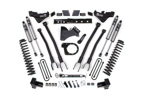 7 Inch Lift Kit w/ 4-Link | Ford F350 Super Duty DRW (23-26) 4WD | Diesel | FOX 2.5 Performance Series HTO