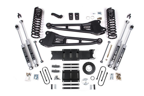 BDS Suspension 6 Inch Lift Kit w/ Radius Arm | Ram 3500 (13-18) 4WD | Diesel | 5 Inch Block Kit / 8 Bolt / NX2 Nitro Series 
