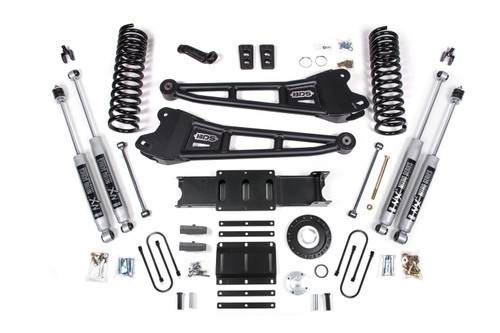 6 Inch Lift Kit w/ Radius Arm | Ram 3500 (13-18) 4WD | Diesel | 4 Inch Block Kit / 8 Bolt / NX2 Nitro Series