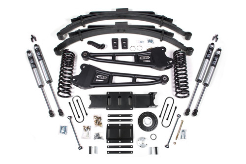 6 Inch Lift Kit w/ Radius Arm | Ram 3500 (13-18) 4WD | Diesel | 4.5 Inch Leaf Springs / 8 Bolt / FOX 2.0 Performance Series