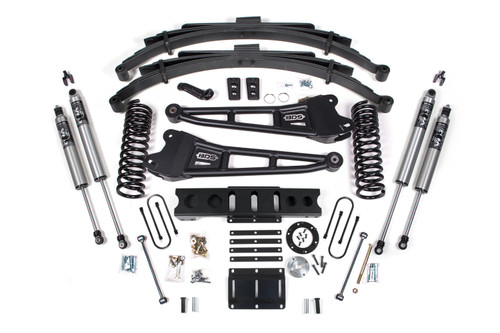 6 Inch Lift Kit w/ Radius Arm | Ram 3500 (13-18) 4WD | Diesel | 4.5 Inch Leaf Springs / 6 Bolt / FOX 2.5 Performance Series HTO