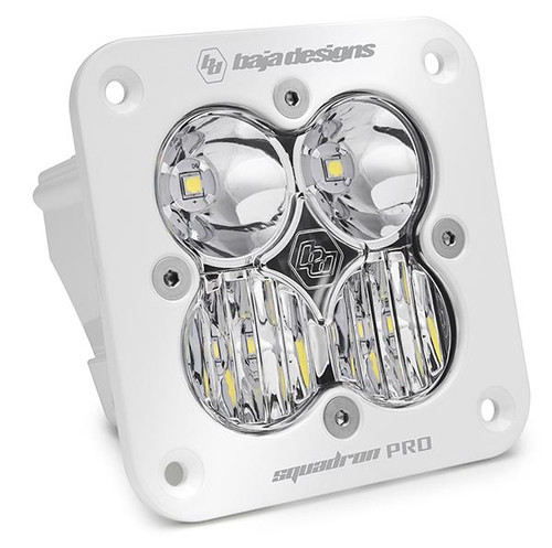 Baja Designs Squadron Pro White Flush Mount LED Light Pod (Driving/Combo; Clear) 