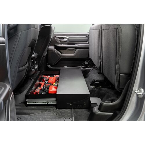Security Drawer for 2019-2026 RAM 1500 Crew Cab - 40" Wide Underseat Key Lock