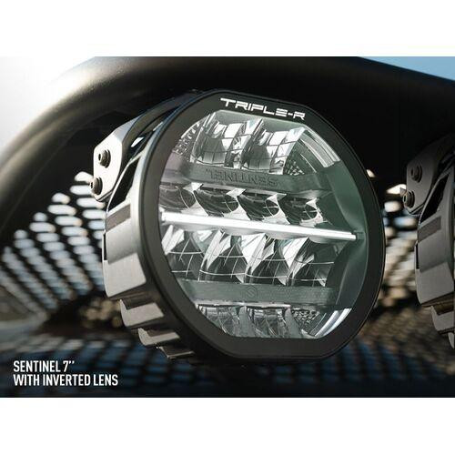 Triple R Lights Sentinel 7" (with inverted lens) - 'Slim' Mount - 0S7-US-STD-INV 