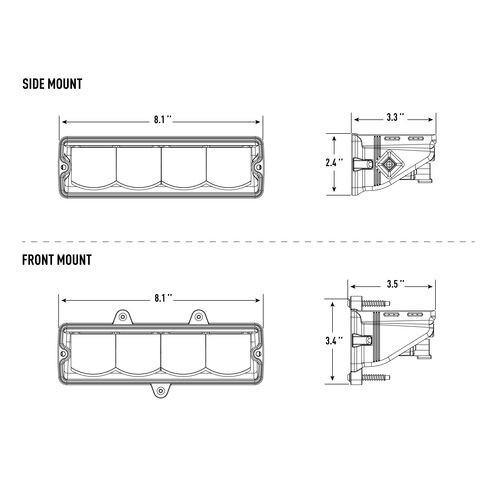 Black 'Triple-R' Lens Cover (Carbon-4) - LC-IIIR-00C4