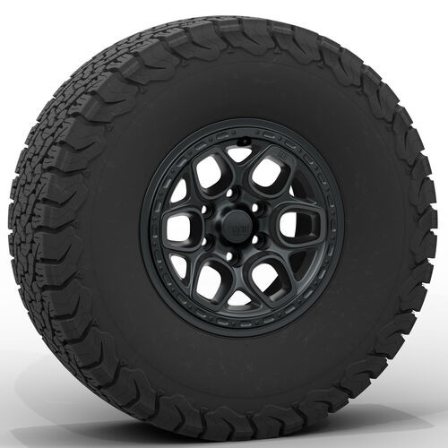 AEV Crestone DualSport Wheel for 2023+ Colorado/Canyon and 2019+ Silverado/Sierra 1500 - Satin Black 28401515AA