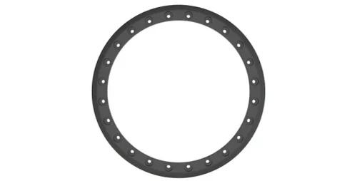 American Expedition Vehicles AEV Katmai DualSport Wheel Beadlock Ring Kit 18" - Satin Black 20402152AA 
