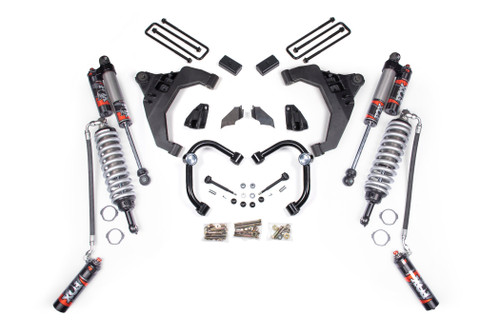 3 Inch Lift Kit | FOX Coilover Conversion | Chevy Silverado/GMC Sierra 2500HD/3500HD (11-19) Diesel | 4WD | Block Kit w/o Factory Overload / FOX 2.5 Performance Elite