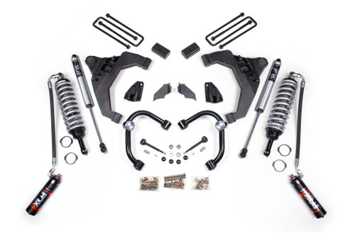 3 Inch Lift Kit | FOX Coilover Conversion | Chevy Silverado/GMC Sierra 2500HD/3500HD (11-19) Diesel | 4WD | Block Kit w/o Factory Overload / FOX 2.0 Performance Series