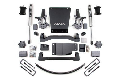 6 Inch Lift Kit | Chevy Silverado or GMC Sierra 1500 (07-13) 4WD | Block Kit and Add-A-Leaf / FOX 2.0 Performance Series