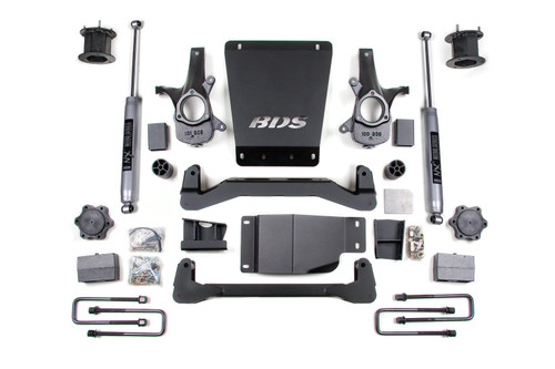 4.5 Inch Lift Kit | Chevy Silverado or GMC Sierra 1500 (07-13) 4WD | Block Kit / NX2 Nitro Series