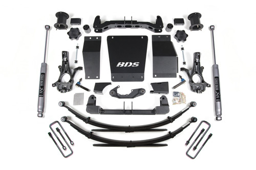 4.5 Inch Lift Kit | Chevy Silverado or GMC Sierra 1500 (14-18) 4WD | Leaf Springs / NX2 Nitro Series / Cast Steel