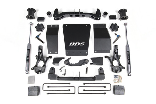 4.5 Inch Lift Kit | Chevy Silverado or GMC Sierra 1500 (14-18) 4WD | 3 Inch Block Kit / NX2 Nitro Series / Aluminum / Stamped Steel