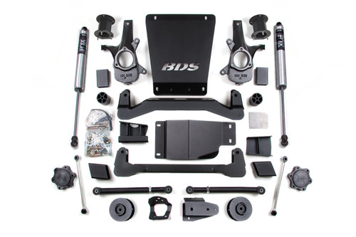 BDS Suspension 4.5 Inch Lift Kit | Chevy/GMC Avalanche, Suburban, Tahoe, or Yukon 1500 (07-14) 4WD | 2 Inch Coil Spacer / FOX 2.0 Performance Series 