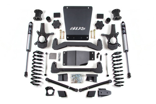 6.5 Inch Lift Kit | Chevy/GMC Avalanche, Suburban, Tahoe, or Yukon 1500 (07-14) 4WD | FOX 2.0 Performance Series