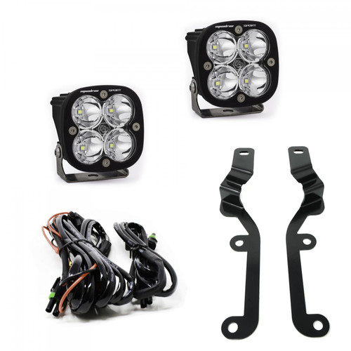 Baja Designs Squadron Sport A-Pillar Kit - '19-21 Silverado 1500 (Spot; Clear) 