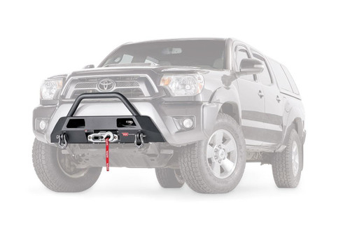  WARN Semi-Hidden Winch Mount with Grille Guard for 2012-2015 Toyota Tacoma 102874 